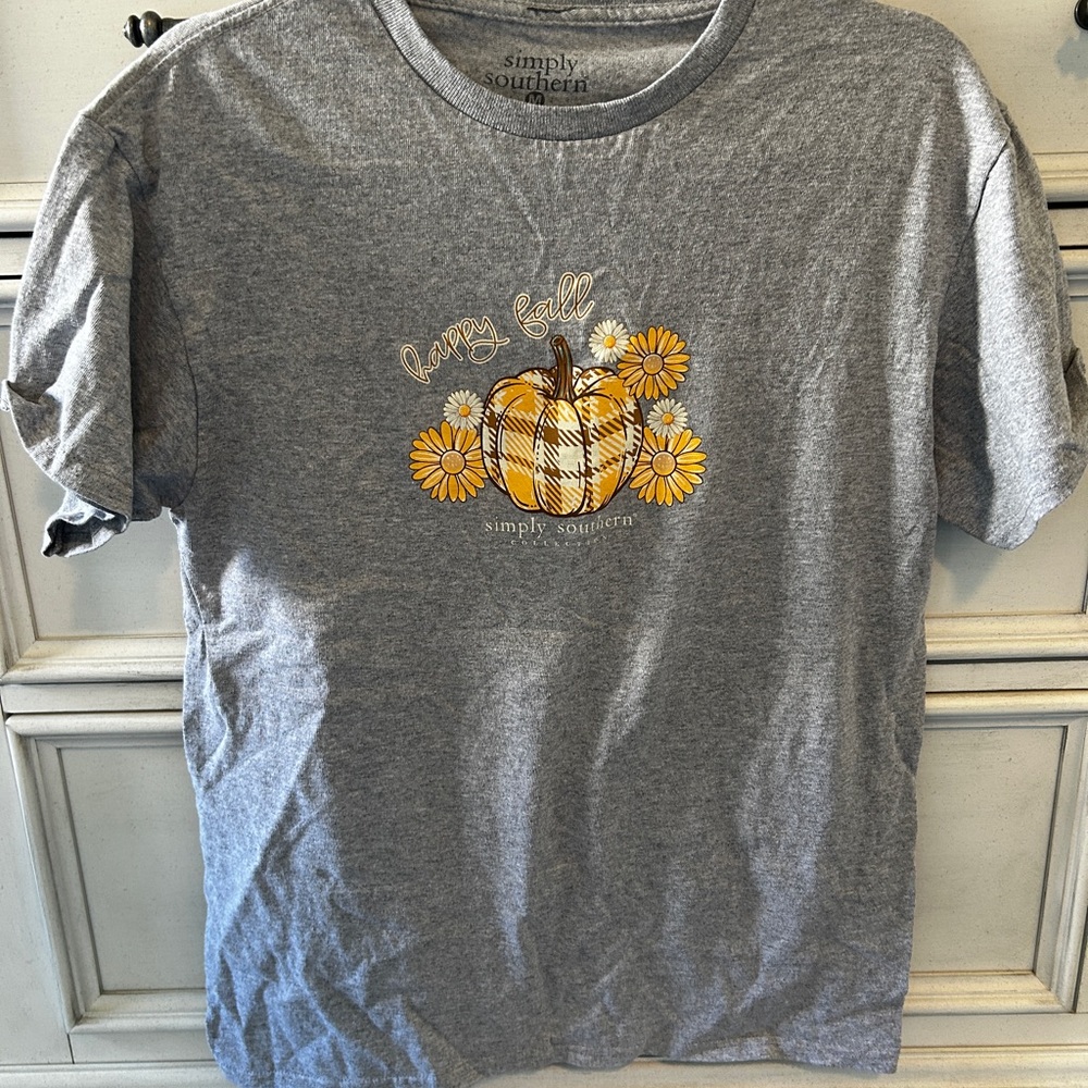 Simply Southern T-Shirt Medium Fall